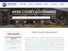 Tablet Screenshot of aikencountysc.gov